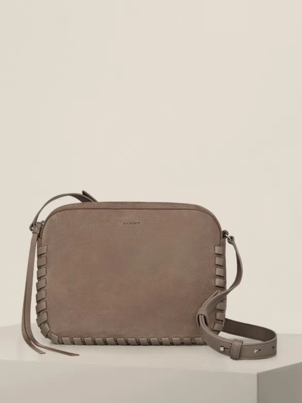 All Saints Leather Crossbody Purse
